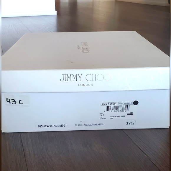 ๐ 3X HOST PICK ๐ Jimmy Choo Newton Leather/Lace/Mesh Heeled Booties - Picture 15 of 15